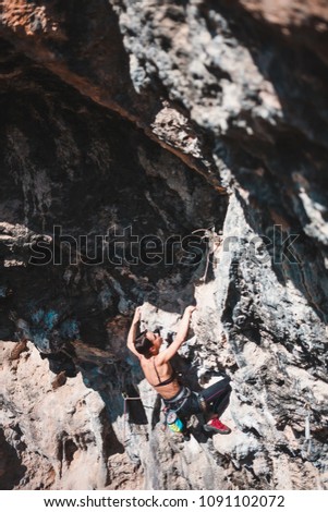 Image, Stock Photo black haired man posing with sunglasses