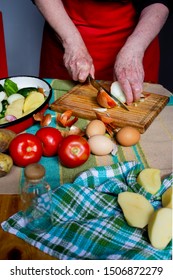 Woman Coocking Making Fresh Food
