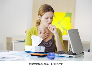 Woman Coughing