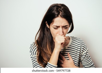 Woman Coughing