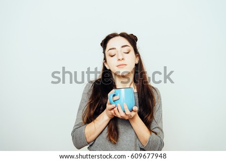 Woman with cup