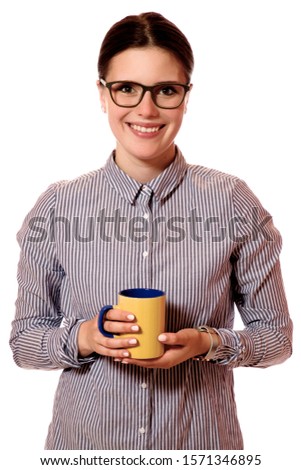 Woman with a cup of tea