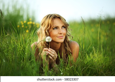 Woman With Dandelion