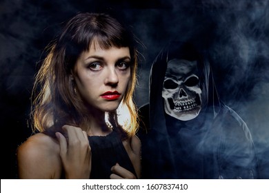 Woman Dark Alley Fog Mist Imagining Stock Photo (Edit Now) 1607837410 ...