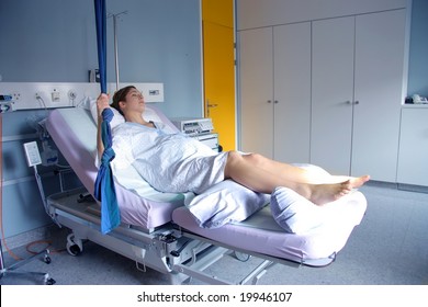 Woman In Delivery Room