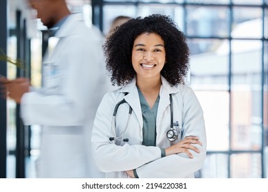 Woman, Doctor And Contact Us For A Healthcare Medical Test, Insurance Or Help For Professional Services. Happy, Smile And Woman In A Busy Emergency Hospital Office Offering Expert Health Treatment