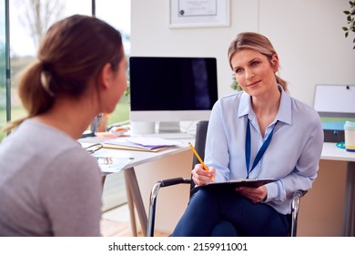 Woman Doctor Gp Office Meeting Teenage Stock Photo 2159911001 ...