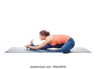 Woman Doing Ashtanga Vinyasa Yoga Asana Stock Photo 496140931 ...