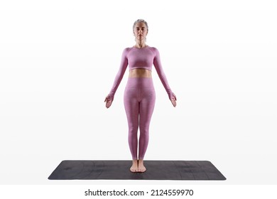 Woman Doing Yoga - Tadasana