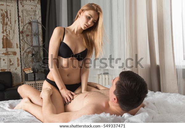 Woman dominates man