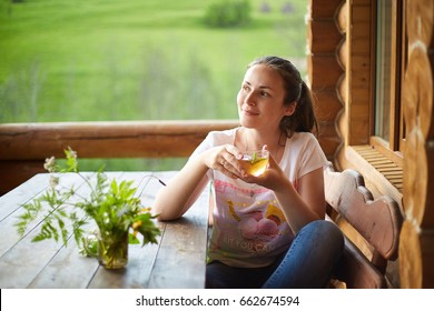 Woman Drink Herbal Tea