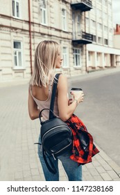 Woman Drinking Vegetable Smoothie After Fitness Running Workout On Summer Day. Fitness And Healthy Lifestyle Concept, Outdoor Close Up Portrait,hipster, Juice, Tasty, Sweet, Sunglasses,backpack Turist