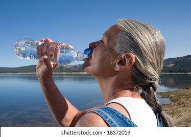 Woman Drinking Water