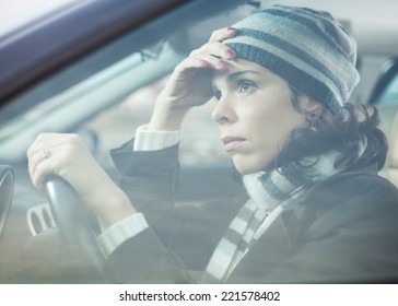 Woman driving