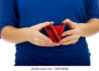 Woman With Empty Wallet.