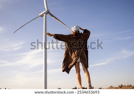 Similar – Image, Stock Photo wind power Technology