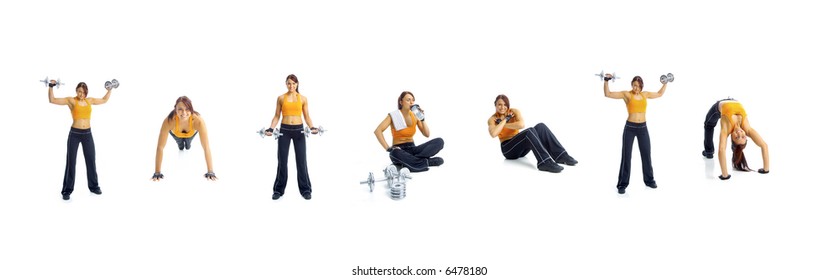 Woman exercising - Shutterstock ID 6478180