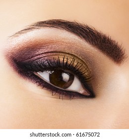 Woman Eye With Beautiful Makeup