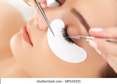 Woman Eye with Long Eyelashes. Eyelash Extension - Shutterstock ID 189142331