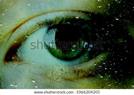 Similar – blue eyeLight Glass eye