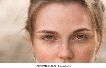 Woman Eyes Natural Portrait