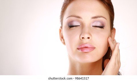 Woman Face With Stylish