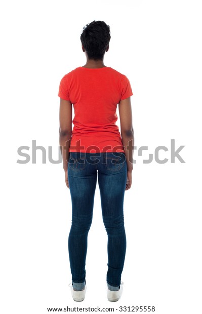 Woman Facing Wall Full Length Stock Photo Edit Now 331295558