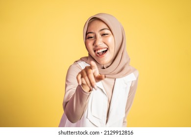 Woman With Finger Pointing Make Fun On Someone