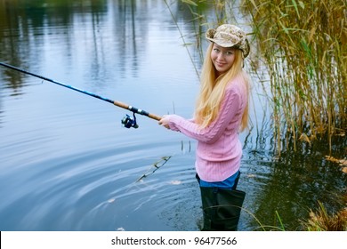 Woman Fishing