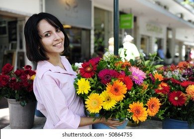 Woman With Flowers