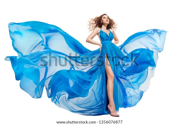 Beau, jeunes filles, à, longs cheveux, dans, a, mode, robes soirée, bleu, et, or, couleurs, isolé, blanc, fond Clipart Beau, jeunes filles, à, longs cheveux, dans, a, mode, robes soirée, bleu, et, or, couleurs, isolé, blanc, fond Clipart