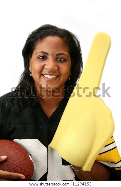 women in football jerseys