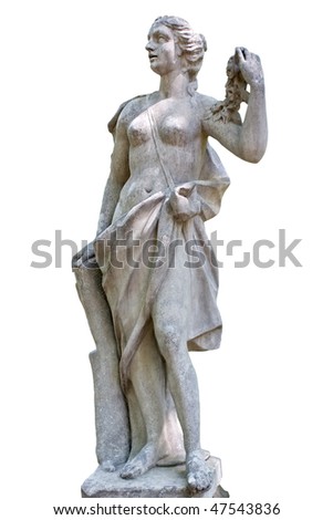 Woman with the garland of roses. Unknown sculptor. XVIII of century began