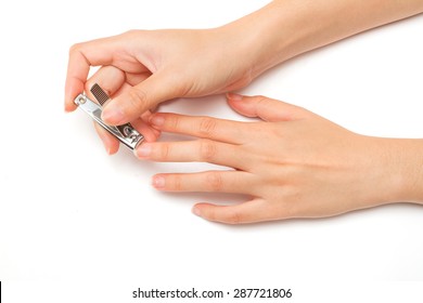  Woman Getting Manicure, Nail Care