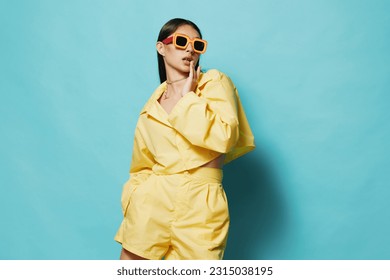 woman girl fashion sunglasses fun young yellow lifestyle trendy attractive beautiful - Powered by Shutterstock