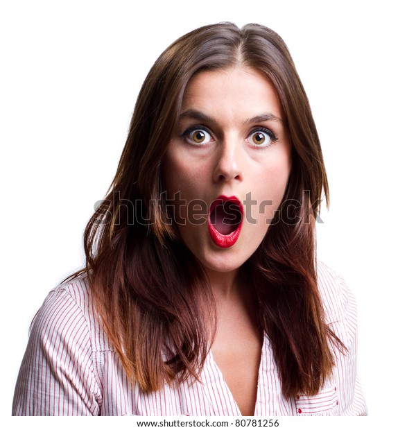 Woman Gives Camera Look Disbelief Stock Photo (edit Now) 80781256