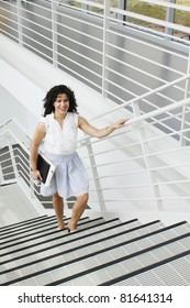 Woman Going Upstairs