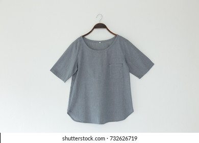 Woman Gray Colour Blouse Isolated On Stock Photo 732626719 | Shutterstock