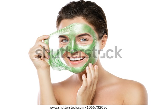 Green peel off mask