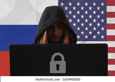 Woman Hacker Data Breach Russia Vs U.S.A Cyber War, Online Data Security