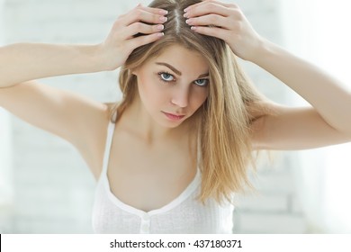 Woman With Hair Problem