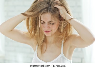 Woman With Hair Problem