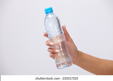 Woman Hand With Bottle Of Water