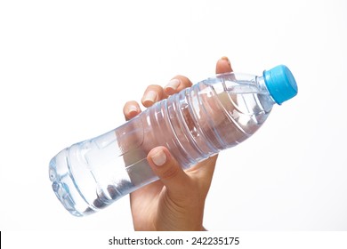 Woman Hand With Bottle Of Water