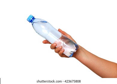 Woman Hand With Bottle Of Water