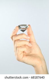 woman hand with diamond