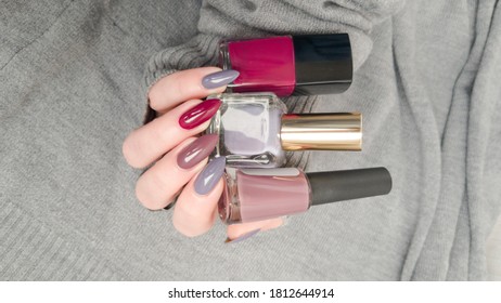 polishes manicure and colored