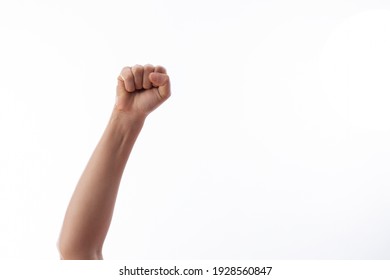 woman hand making power symbol