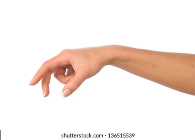 Woman Hand Reaching For Something.