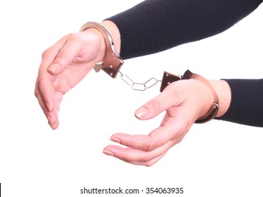 Woman Handcuffed Hands